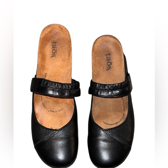 Taos Footwear "Ultimate" Black Leather Comfort Mary Janes – Size 8-8.5 - Picture 6 of 8